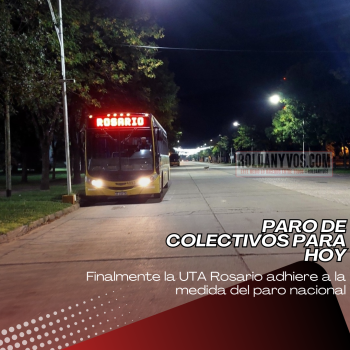 Paro de colectivos interurbanos. El urbanito de Roldán funciona normalmente 